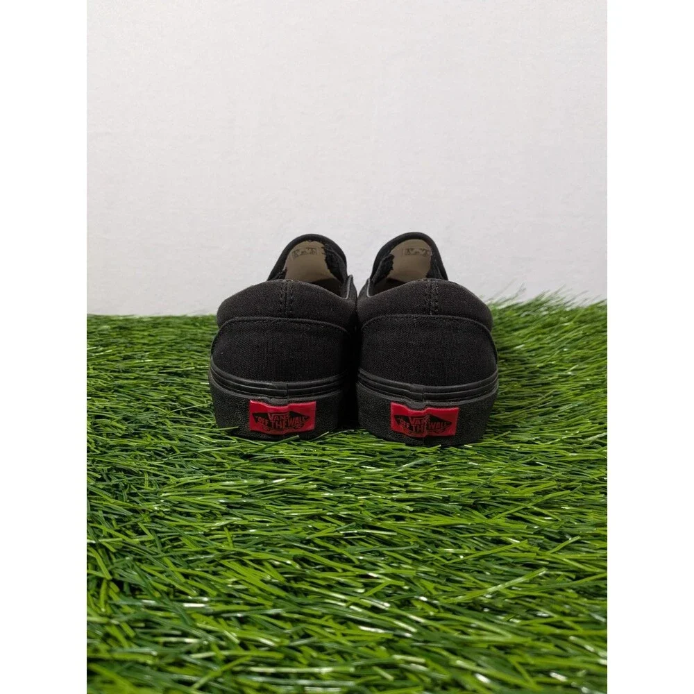 Vans Off The Wall  508731 Black Unisex Slip on Sneakers Shoes Mens 6 Women's 7.5